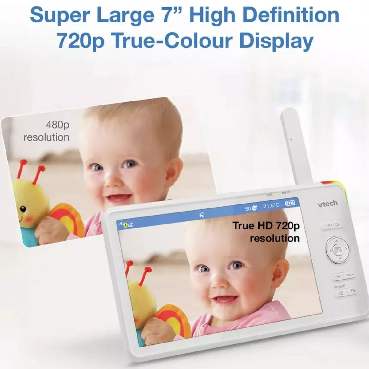 VTech RM7787 HD 7" Over-the-Cot Wi-Fi Baby Monitor